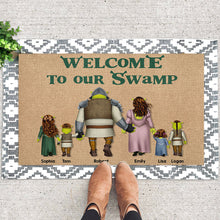 Load image into Gallery viewer, Custom Family Doormat - Welcome to Our Swamp Doormat PopCulturePrints

