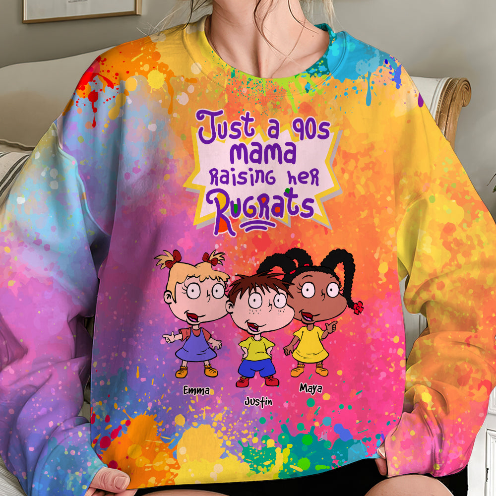 90s Mom Rugrats Personalized T-Shirt for Mother's Day AOP Products PopCulturePrints