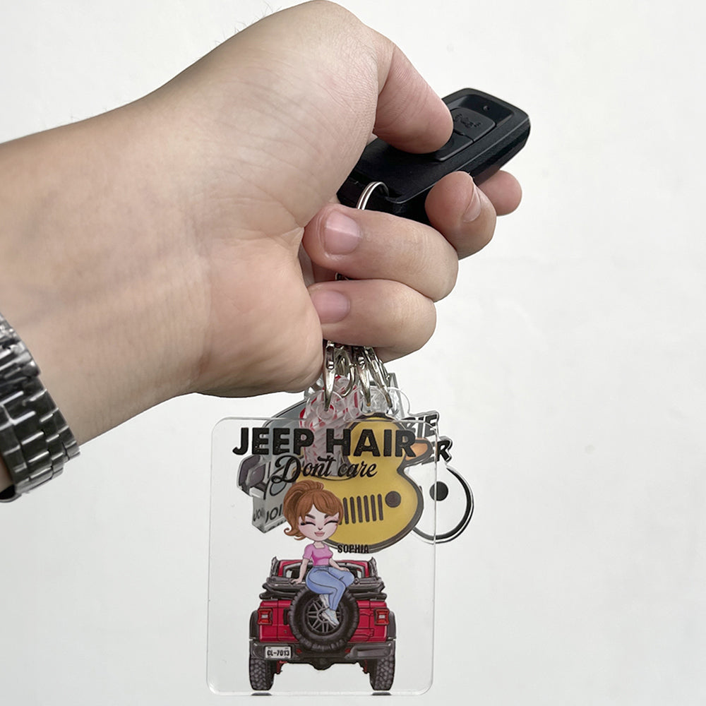 Personalized Jeep Lover Keychain Set - Fun and Stylish Designs