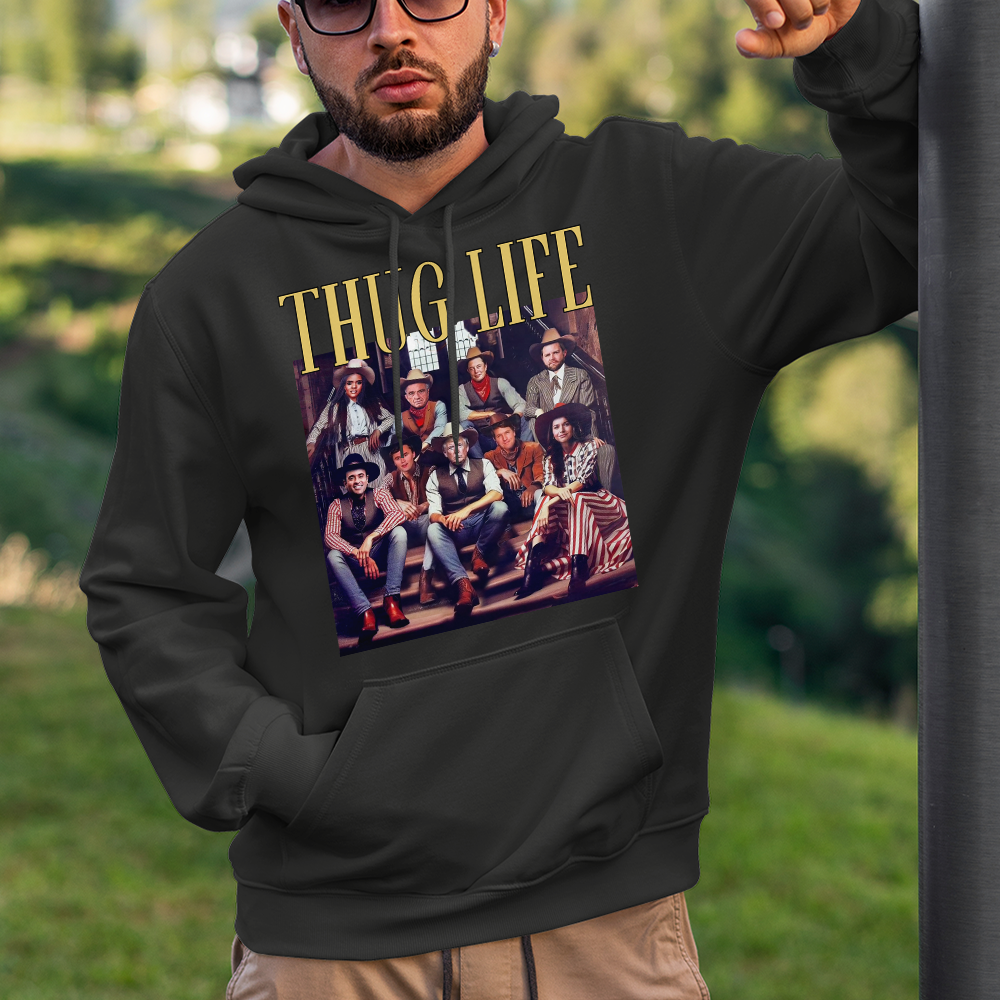 Retro 'Thug Life' Christmas Sweater Shirts PopCulturePrints