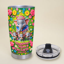 Load image into Gallery viewer, Happiest Mom On Earth - Personalized Tumbler Gift for Moms Tumbler Cup PopCulturePrints
