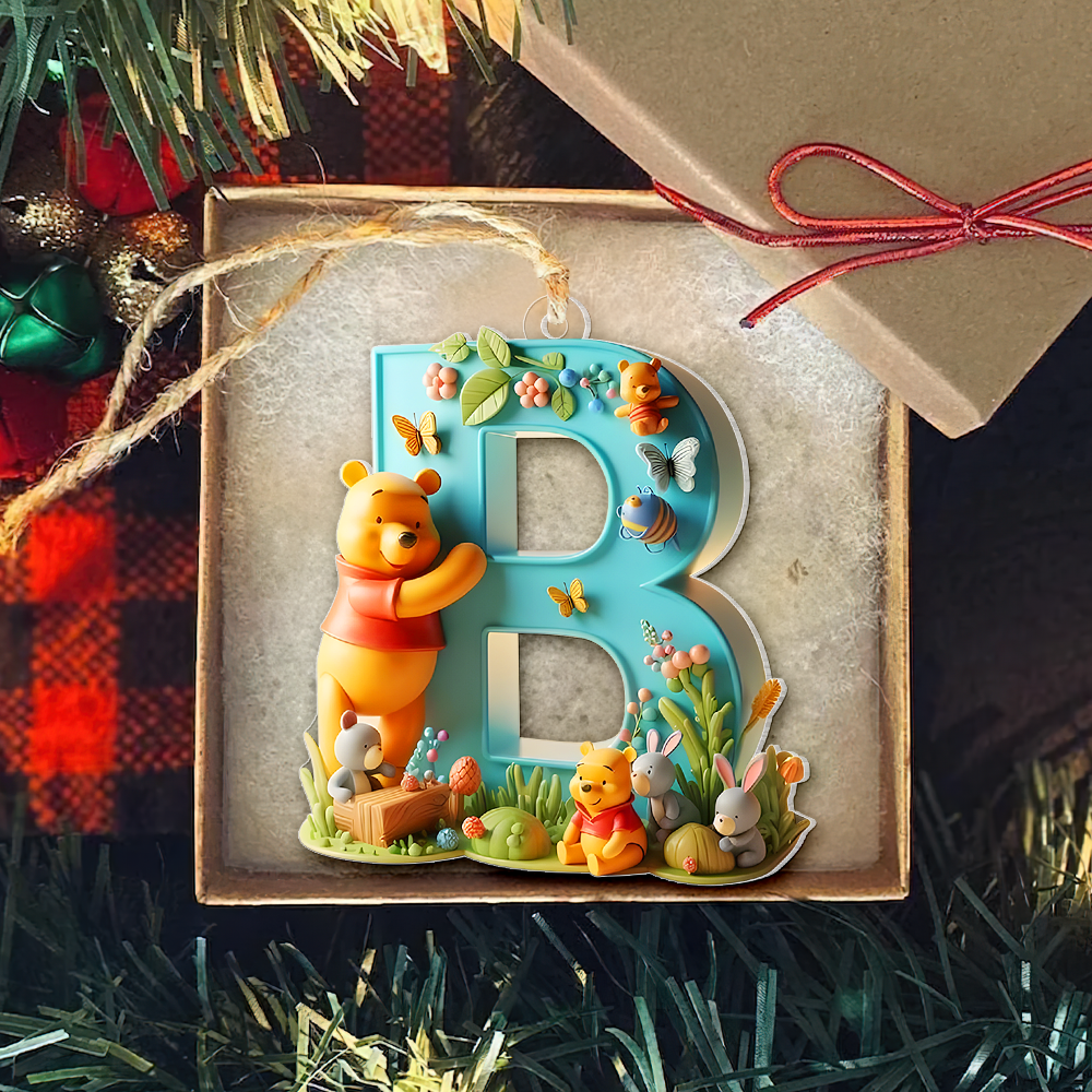 Personalized Movie-Themed Christmas Ornament - Custom Letter Design Ornament PopCulturePrints