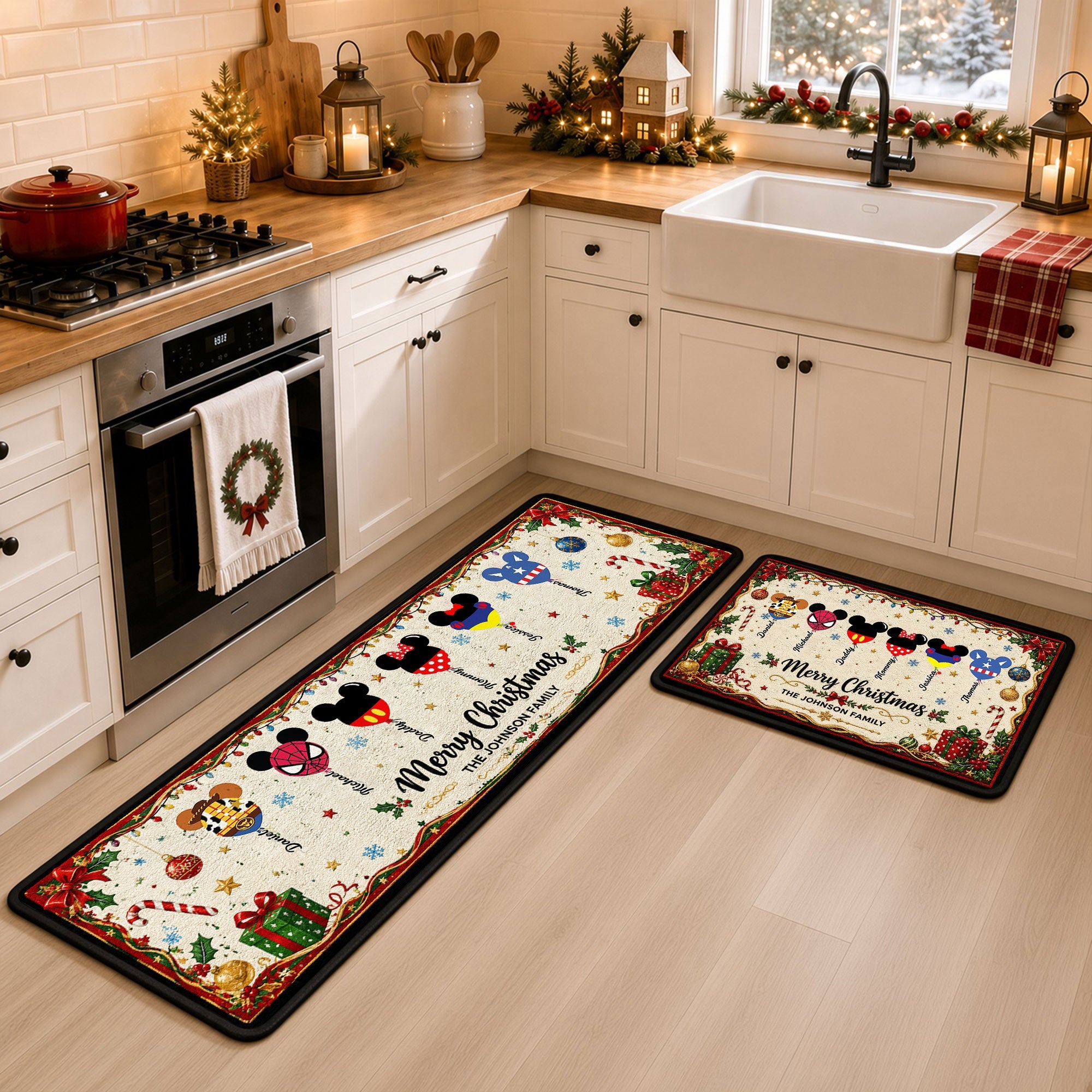 Create Lasting Memories with Our Colorful Balloon Family Runner Rug – Personalized Gifts for Every Family