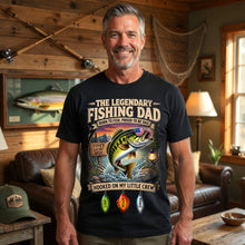 Load image into Gallery viewer, “Born to Fish, Proud to Be Dad” - Personalized Fishing Dad Shirt - Perfect Gift for Dads, Grandpa Shirts PopCulturePrints
