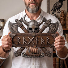 Load image into Gallery viewer, Viking Style Acrylic Sign - Personalized Gifts For Warriors 04NATN100726 Acrylic Sign PopCulturePrints
