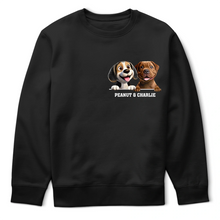 Load image into Gallery viewer, “Paw-some Companions!” - Custom 3D Effect Dog Mom/Dad T-Shirt - Perfect Gift for Dog Lovers T-shirt PopCulturePrints
