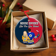 Load image into Gallery viewer, Custom Ice Hockey Couple Christmas Ornament | House Divided, Love United | Valentine&#39;s Day Gifts Ornament PopCulturePrints
