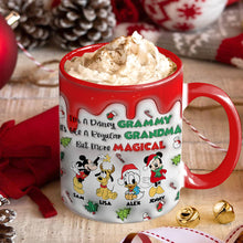 Load image into Gallery viewer, Personalized Magical Grandma Christmas Mug - Disney Theme
