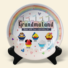 Load image into Gallery viewer, &quot;Made with love especially for Mom!&quot; - Personalized Ceramic Plate - Gift for Mom, Grandma &amp; Loved Ones Ceramic Round Plate PopCulturePrints
