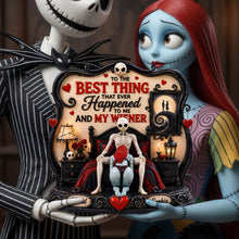Load image into Gallery viewer, Naughty Spooky Couple Acrylic Plaque - Personalized Gifts For Couples Shaped Plaques PopCulturePrints
