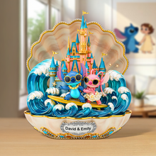 Load image into Gallery viewer, Celebrate Your Love: Summer Couple Acrylic Plaque - Personalized Gifts for Every Couple Shaped Plaques PopCulturePrints
