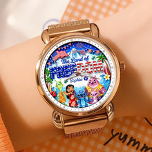 Load image into Gallery viewer, Time to Celebrate Freedom - Personalized Quartz Watch for Anniversaries, Birthdays, and Special Occasions Quartz Watch PopCulturePrints
