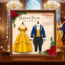 Load image into Gallery viewer, Dressed For Forever Acrylic Plaque - Personalized Married Gifts For Couples Shaped Plaques PopCulturePrints
