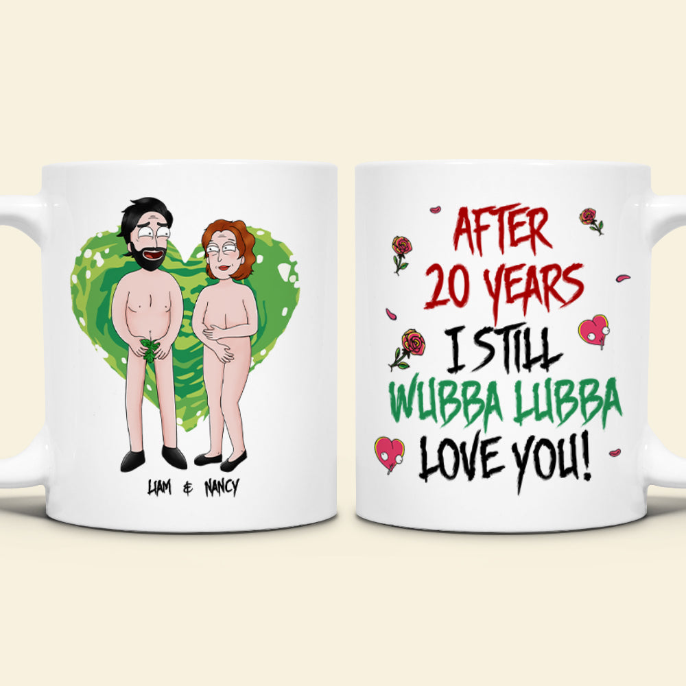 Personalized Cartoon Couple Mug - Funny Valentine's Day Gifts and Anniversary Gift Coffee Mug PopCulturePrints