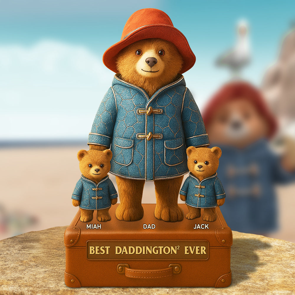 "Best Dad Ever", Personalized Acrylic Plaque - Unique Gift for Dads, Grandpas, and Father Figures Shaped Plaques PopCulturePrints