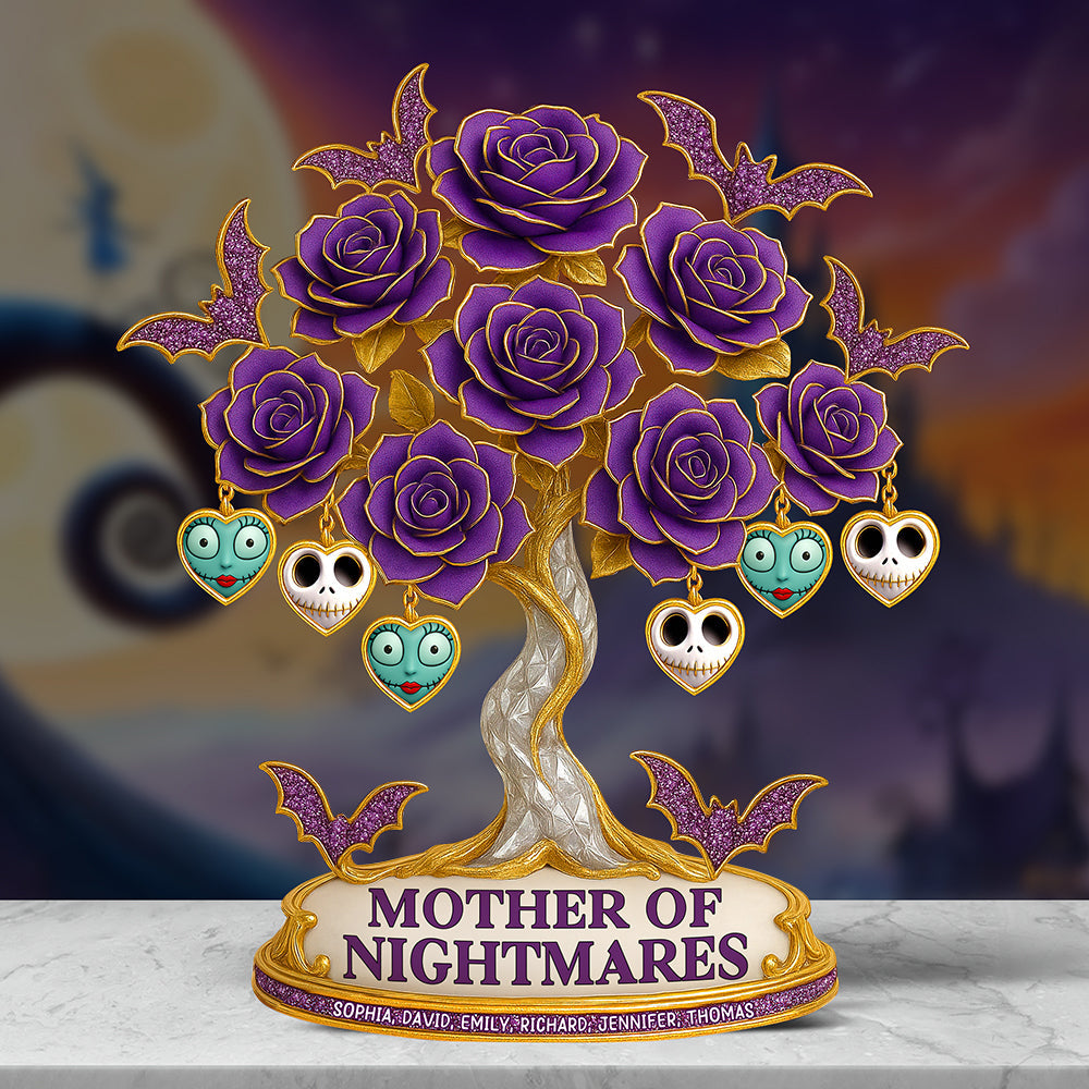 “A Flower for Every Memory” - Personalized Acrylic Plaque - Gift for Mom, Grandma, and More Shaped Plaques PopCulturePrints