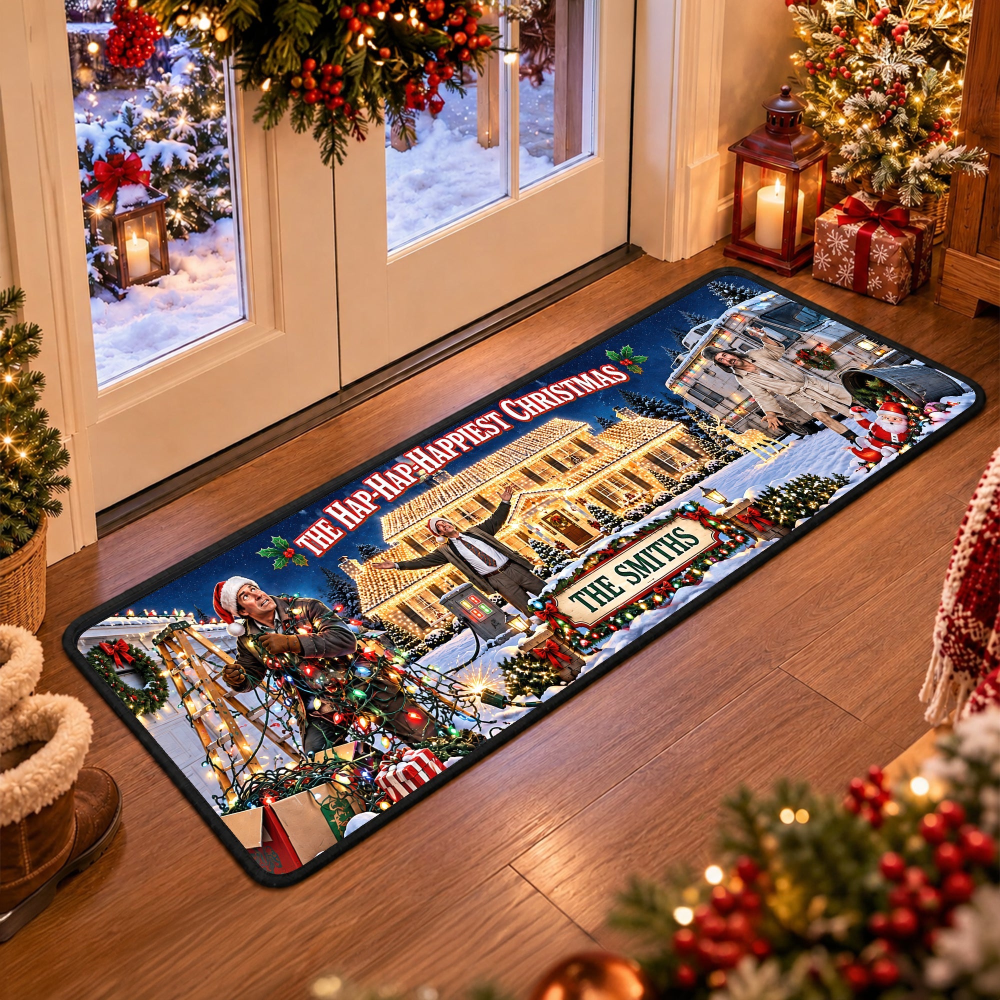 The Happiest Christmas Runner Rug - Personalized Gift for Movie Lovers