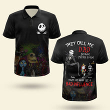 Load image into Gallery viewer, Partner in Crime Personalized Dad Polo - Fun Pop Culture Design Polo Shirts PopCulturePrints
