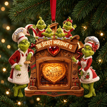 Load image into Gallery viewer, “The Secret Ingredient is Love” – Personalized Jolly Christmas Family Acrylic Ornament - Perfect Gift for Family
