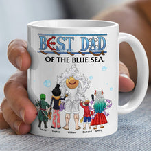 Load image into Gallery viewer, Best Dad of the Blue Sea Personalized Coffee Mug Coffee Mug PopCulturePrints
