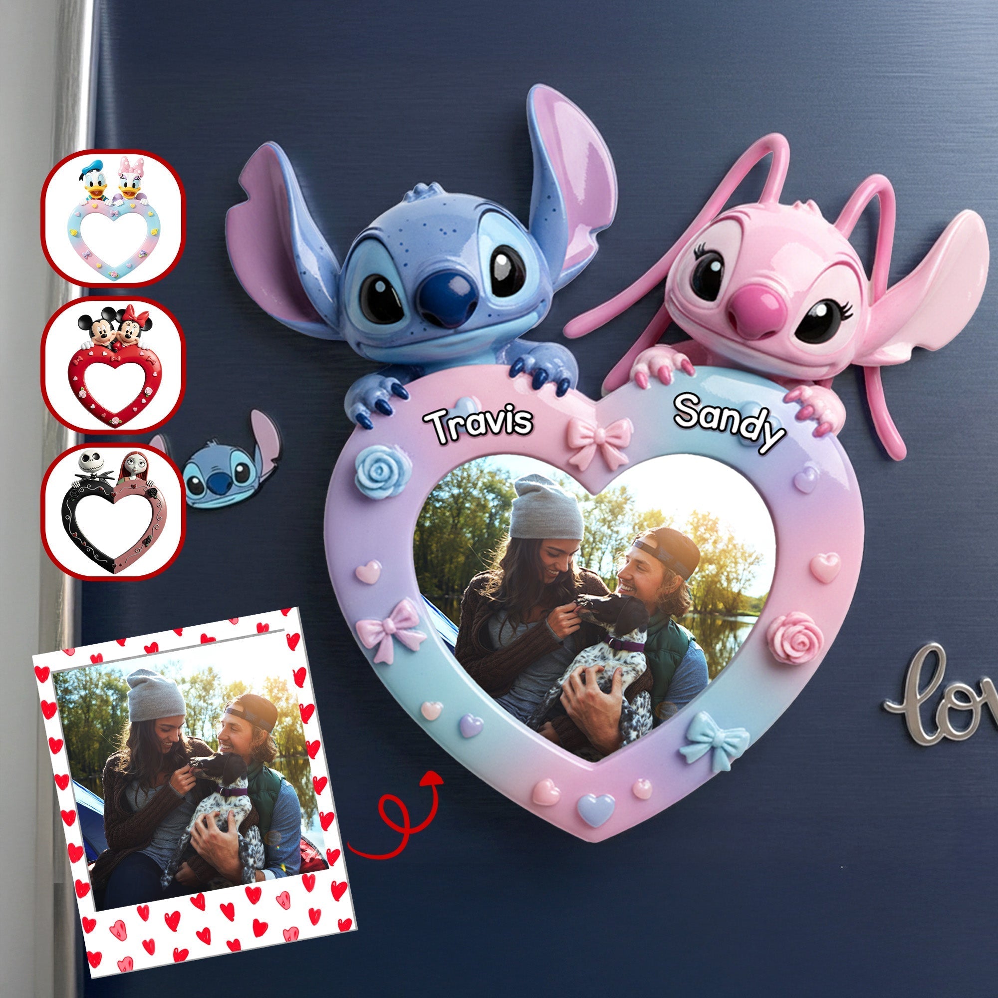 “Love is in the Details” - Personalized Romantic Heart Fridge Magnet for Couples Fridge Magnet PopCulturePrints