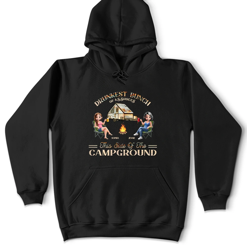 Camping We're Drunks - Personalized T Shirt for Fun-Loving Adventurers T-shirt PopCulturePrints