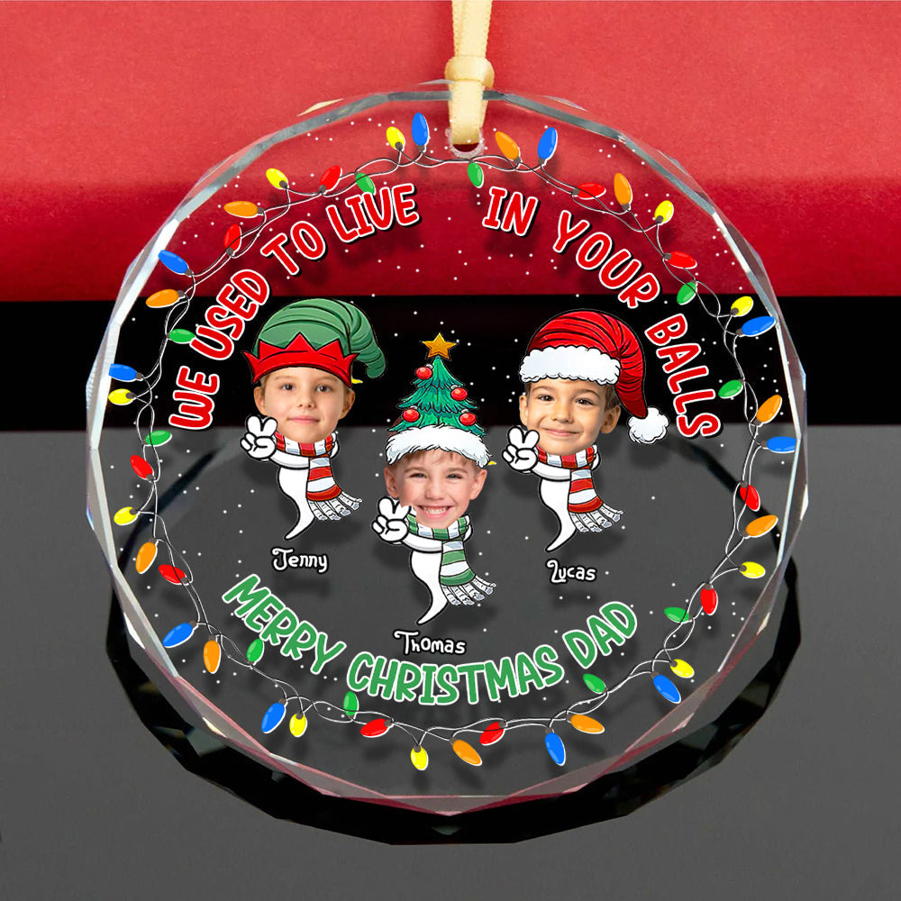 Personalized Funny Christmas Ornament for Dad Ornament PopCulturePrints