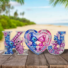 Load image into Gallery viewer, “Celebrate Your Love with Custom Letters” - Personalized Alphabet Couple Acrylic Plaque - Unique Gift for Couples, Friends, and Special Occasions Shaped Plaques PopCulturePrints
