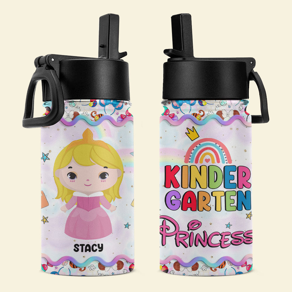 Personalized Kindergarten Princess Tumbler - Back to School Gift Kid Tumbler PopCulturePrints