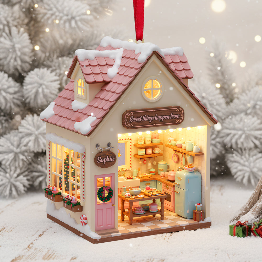 Sweet Joy in Every Bake - Personalized Baking Miniature Christmas Ornament for Baking Enthusiasts Ornament PopCulturePrints