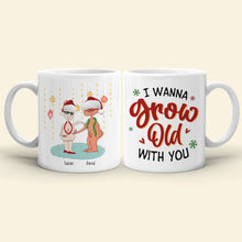 Load image into Gallery viewer, Personalized Couple Mug - I Wanna Grow Old With You | Valentine&#39;s Day Gifts | Christmas Gift Coffee Mug PopCulturePrints

