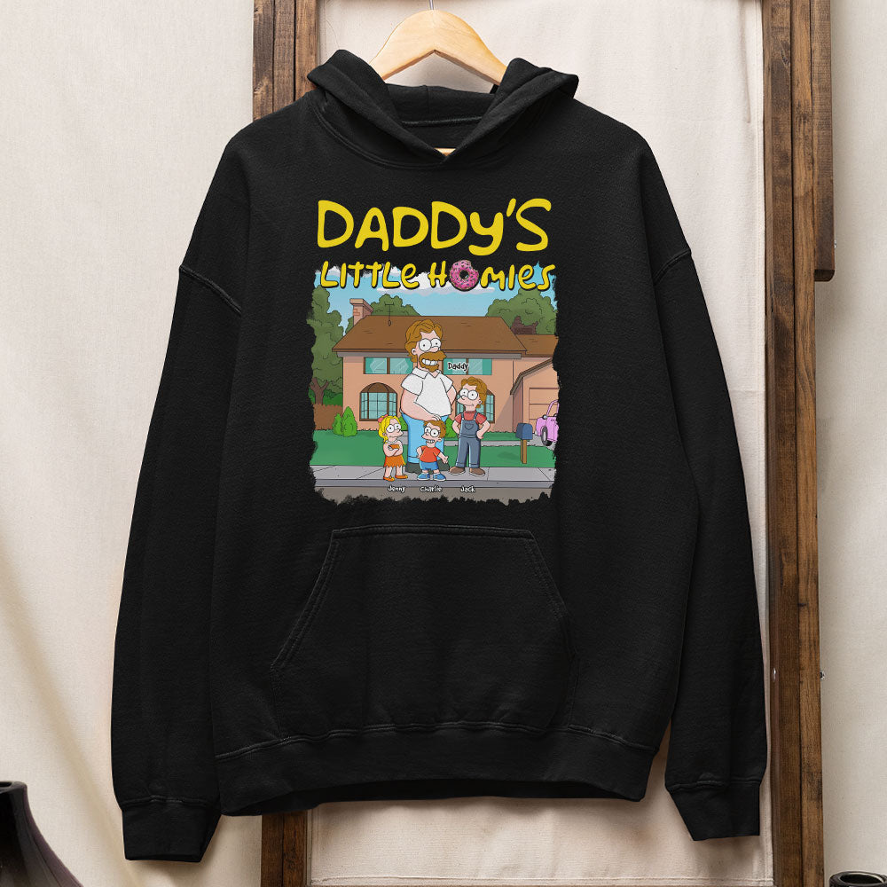 “Dad's Wildest Squad!” - Daddy's Little Homies Shirt - Personalized Gift for Dads & Grandpas Shirts PopCulturePrints