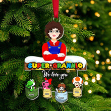 Load image into Gallery viewer, Custom Super Grannio Christmas Acrylic Ornament Ornament PopCulturePrints
