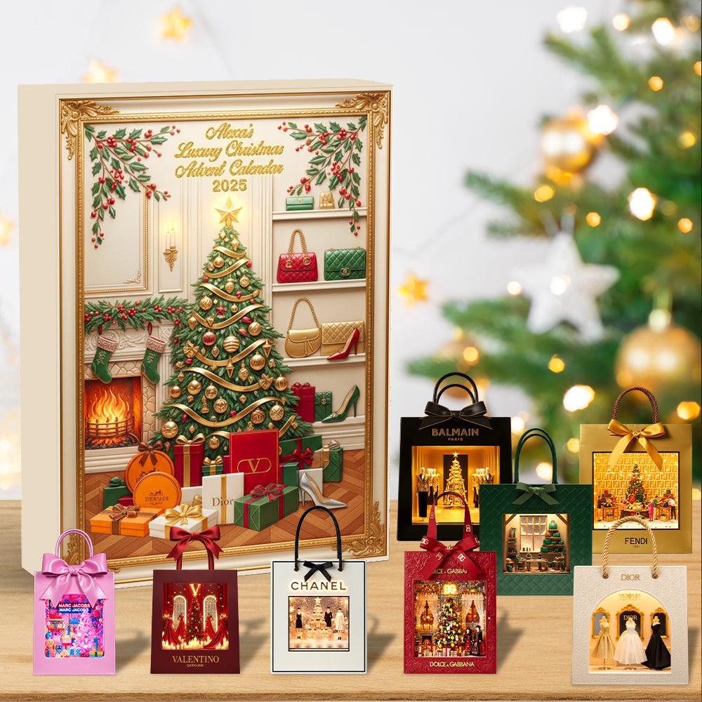 “Indulge in Luxury This Christmas!” - Personalized Advent Calendar for Handbag Lovers Advent Calendar PopCulturePrints