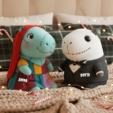 Load image into Gallery viewer, Personalized Couple Custom Shape Pillow - Unique Gift for Anna and David Pillow PopCulturePrints
