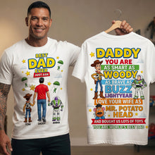 Load image into Gallery viewer, Best Dad Ever - Personalized Dad Shirt with Timeless Characters Shirts PopCulturePrints
