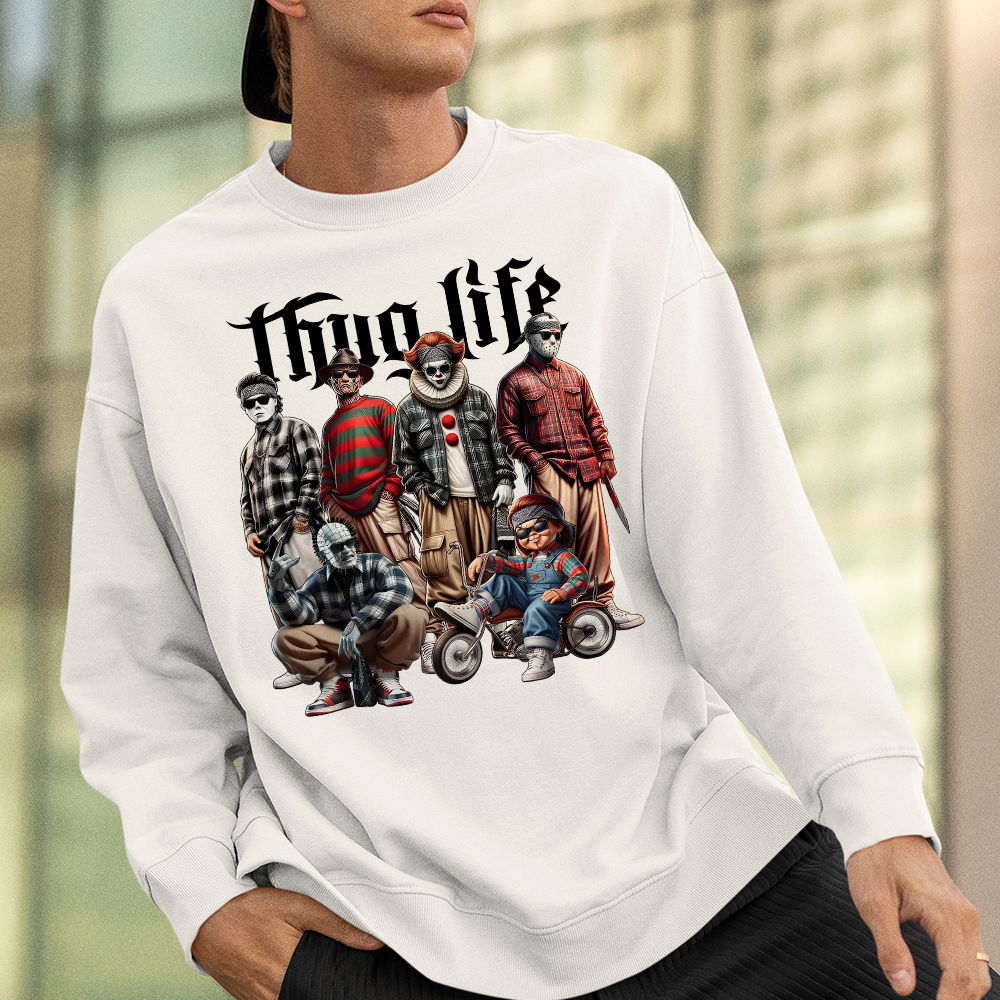 Thug Life Halloween T-Shirt for Horror Movie Fans