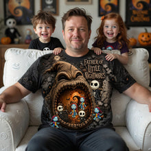 Load image into Gallery viewer, Embrace the Spookiness - Fathers Of Little Horrors Shirt - Personalized Gift for Dad AOP Products PopCulturePrints
