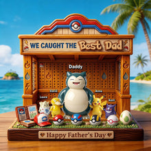 Load image into Gallery viewer, We Caught the Best Dad - Personalized Magic Dad Acrylic Plaque Shaped Plaques PopCulturePrints
