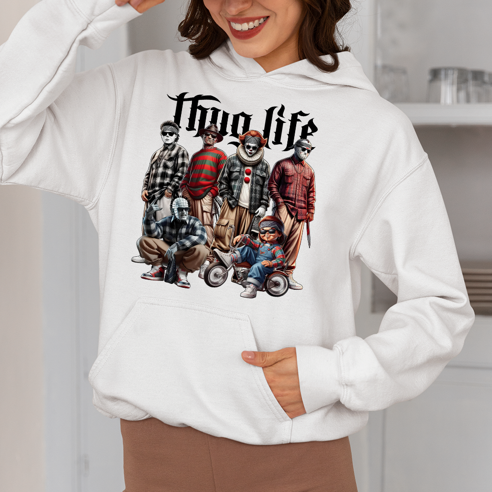 Thug Life Halloween T-Shirt for Horror Movie Fans