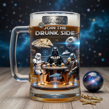 Load image into Gallery viewer, Join the Drunk Side - Personalized Beer Glass for Fans
