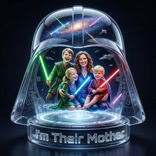 Load image into Gallery viewer, “Embrace the Galaxy with Family Love” - Universe Family Lightbox, Custom Acrylic Photo Gift for Moms and Kids Light Box PopCulturePrints
