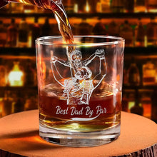 Load image into Gallery viewer, Best Dad Ever – Personalized Engraved Whiskey Glass | Custom Gift for Dad, Grandpa &amp; Father’s Day Whiskey Glass PopCulturePrints

