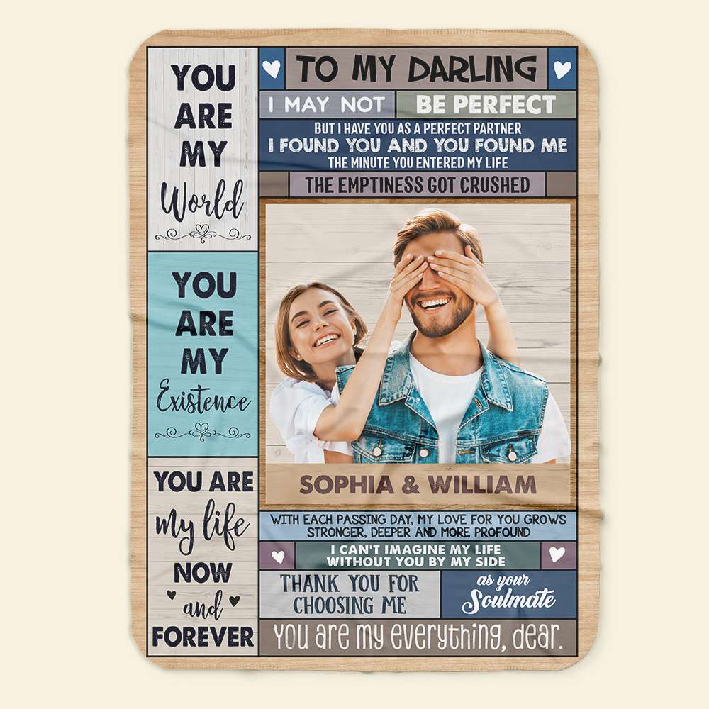 Personalized Couple Blanket - You Are My Life Now And Forever Blanket PopCulturePrints