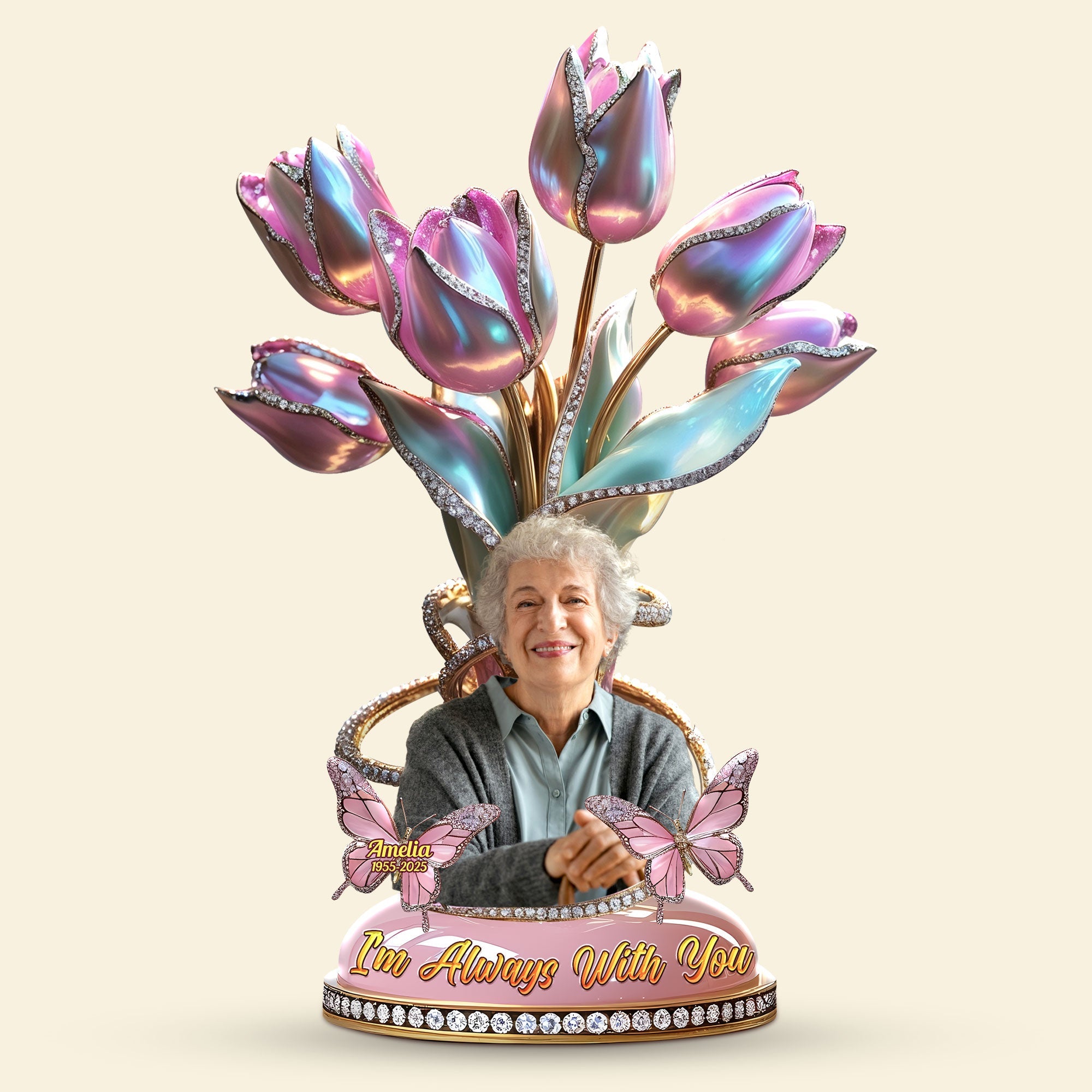 I'm Always With You - Custom Photo Gift Plaque for Loved Ones Shaped Plaques PopCulturePrints