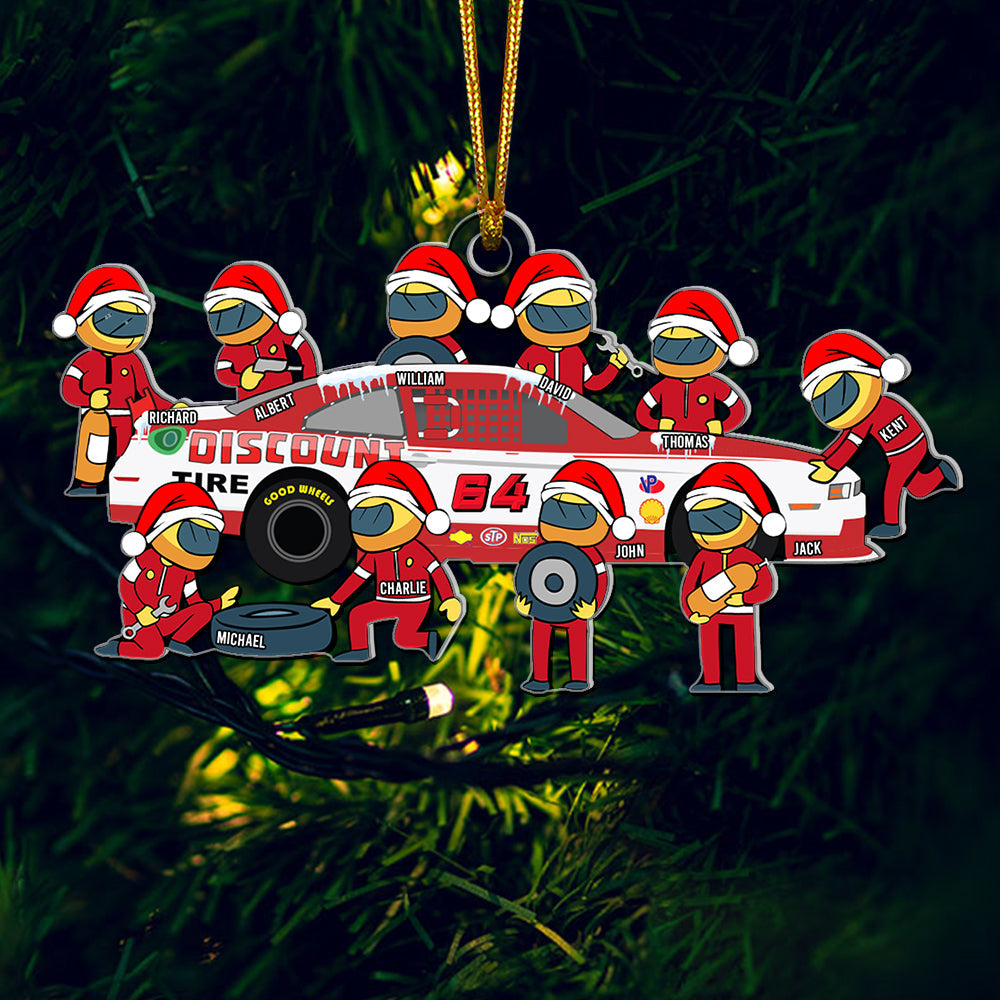 Custom Racing Team Christmas Ornaments - Personalized Holiday Gift Ornament PopCulturePrints