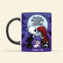 Load image into Gallery viewer, Personalized Themed Couples Mug - Jack &amp; Sally Design
