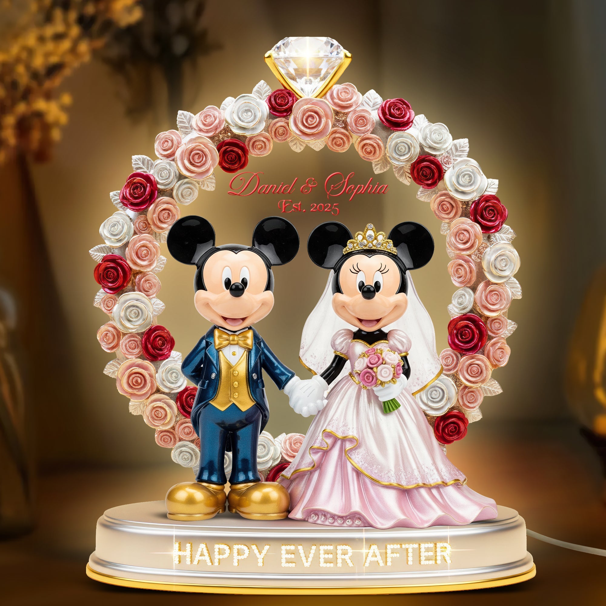 “Happily Ever After” - Personalized Light Box Gift for Couples Light Box PopCulturePrints