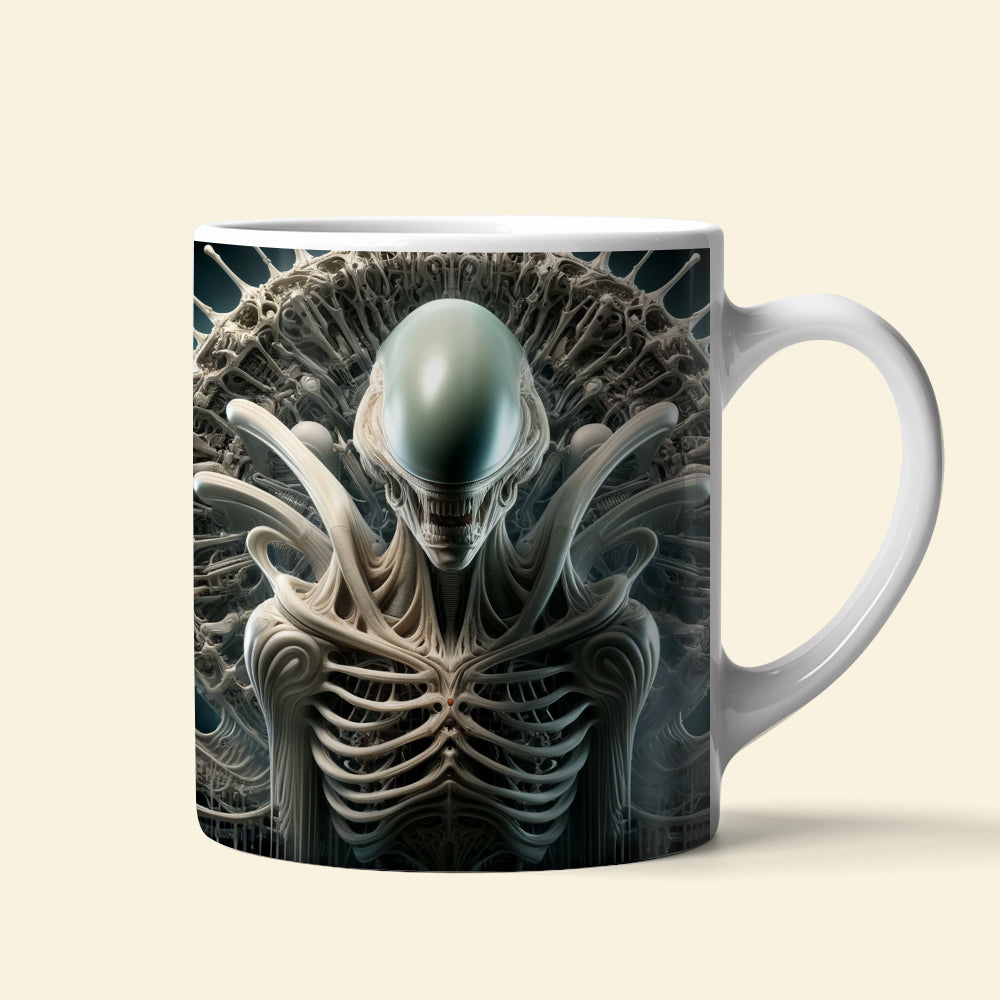 Xenomorph Love Coffee Mug - Perfect Gift for Sci-Fi Fans Coffee Mug PopCulturePrints
