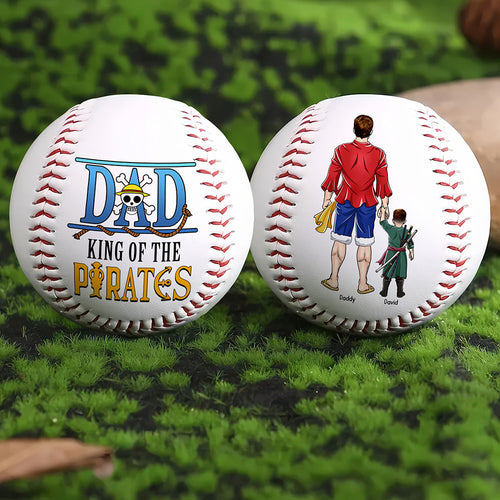 “Dad, King of the Pirates!” - Personalized Baseball Gift for Dads Baseball PopCulturePrints